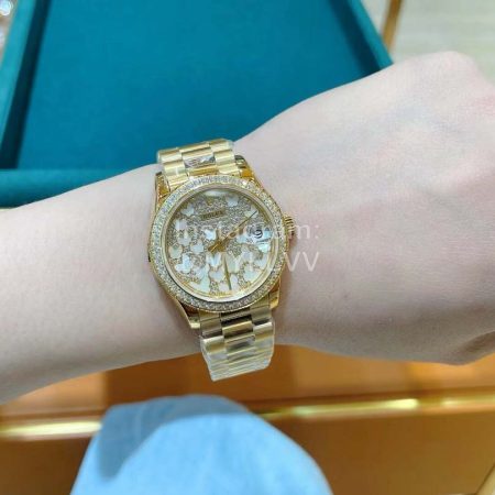 Rolex 904l Steel 31mm Dial Watch For Women Gold