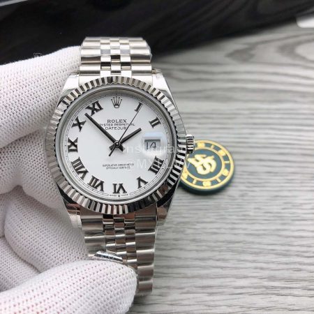 Rolex 904l Steel 50m Waterproof Watch For Men White