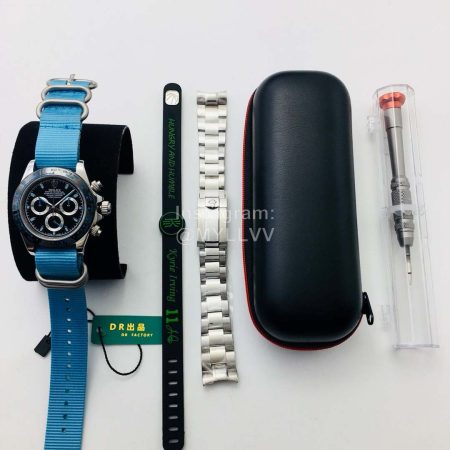 Rolex Dr Factory 40mm Dial Sapphire Crystal Watch Blue